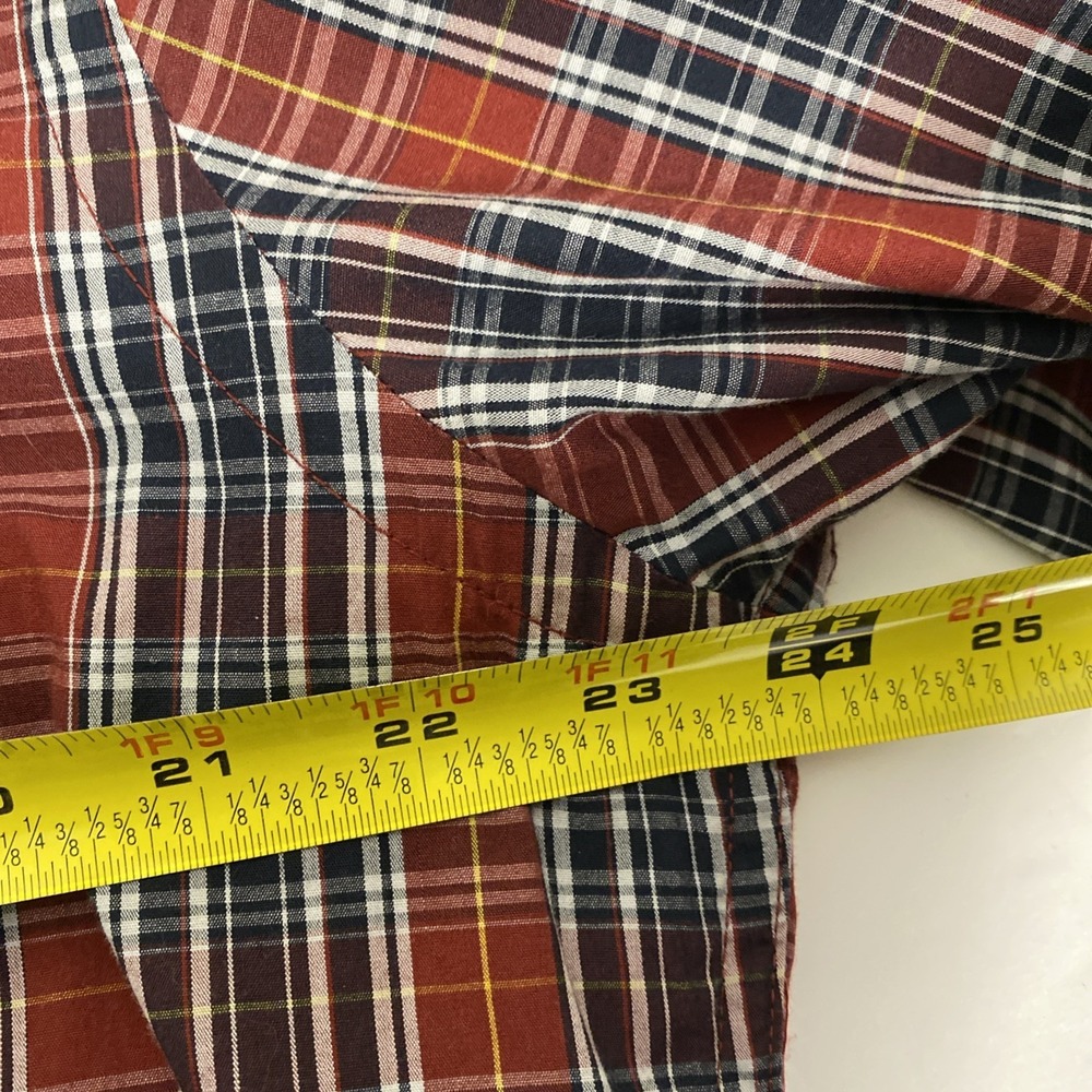 Ecko Unlimited Men's L/S Button Up Shirt Plaid‎ Large DBL Pocket W1 - Picture 5 of 5